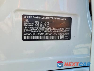 Zdjęcie 12 z 12 samochodu: 2021 BMW 540 I VIN:WBA53BJ0XMCG04571 - miniatura