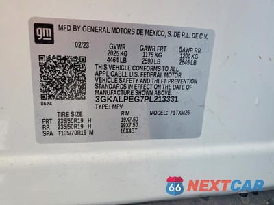 Zdjęcie 14 z 14 samochodu: 2023 GMC TERRAIN SLT VIN:3GKALPEG7PL213331 - miniatura