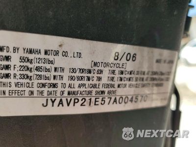 Zdjęcie 9 z 9 samochodu: 2007 YAMAHA XV1900 A VIN:JYAVP21E57A004570 - miniatura