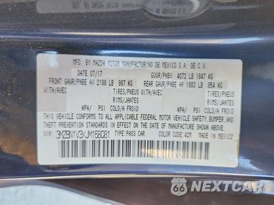 Zdjęcie 12 z 12 samochodu: 2018 MAZDA 3 TOURING VIN:3MZBN1V3XJM168081 - miniatura