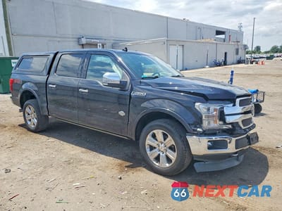 Czwarte zdjęcie samochodu z boku: 2019 FORD F150 SUPERCREW VIN:1FTEW1E45KFA34859 - miniatura