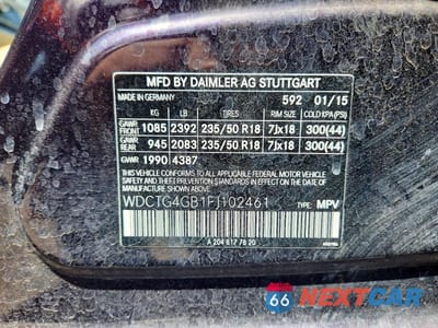 Zdjęcie 13 z 13 samochodu: 2015 MERCEDES-BENZ GLA 250 4MATIC VIN:WDCTG4GB1FJ102461 - miniatura