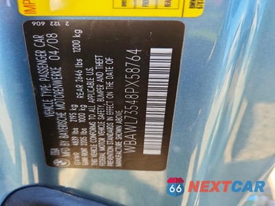 Zdjęcie 12 z 12 samochodu: 2008 BMW 335 I VIN:WBAWL73548PX58764 - miniatura