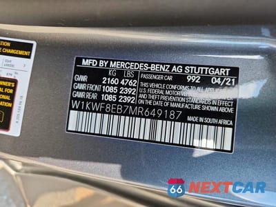 Zdjęcie 13 z 13 samochodu: 2021 MERCEDES-BENZ C 300 4MATIC VIN:W1KWF8EB7MR649187 - miniatura