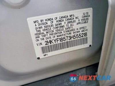 Zdjęcie 14 z 14 samochodu: 2003 HONDA PILOT EXL VIN:2HKYF18573H555218 - miniatura