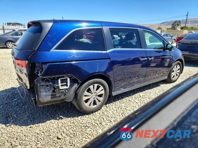 Trzecie zdjęcie samochodu z tyłu: 2015 HONDA ODYSSEY EXL VIN:5FNRL5H63FB112385 - miniatura