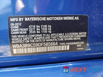 Zdjęcie 12 z 12 samochodu: 2013 BMW 335 XI VIN:WBA3B9C59DF585664 - miniatura