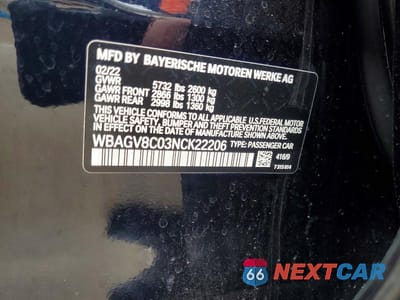 Zdjęcie 13 z 13 samochodu: 2022 BMW M850XI VIN:WBAGV8C03NCK22206 - miniatura