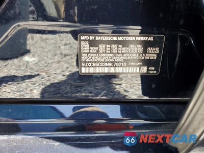Zdjęcie 13 z 13 samochodu: 2022 BMW X5 XDRIVE40I VIN:5UXCR6C03N9L79210 - miniatura