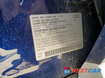 Zdjęcie 13 z 13 samochodu: 2018 AUDI Q5 PREMIUM VIN:WA1ANAFY6J2001842 - miniatura