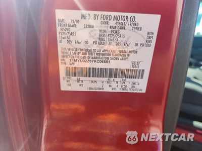 Zdjęcie 12 z 12 samochodu: 2007 FORD ESCAPE XLS VIN:1FMYU02Z67KC06551 - miniatura