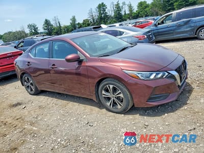 Czwarte zdjęcie samochodu z boku: 2022 NISSAN SENTRA SV VIN:3N1AB8CV8NY248355 - miniatura