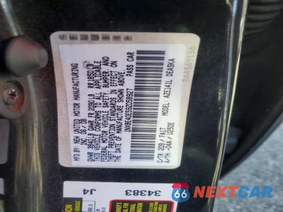 Zdjęcie 12 z 12 samochodu: 2009 TOYOTA COROLLA XRS VIN:1NXBE40E59Z058927 - miniatura