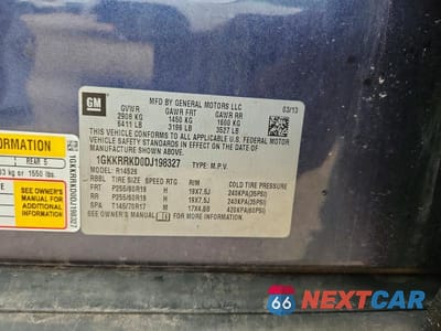 Zdjęcie 13 z 13 samochodu: 2013 GMC ACADIA SLT-1 VIN:1GKKRRKD0DJ198327 - miniatura