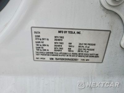 Zdjęcie 12 z 12 samochodu: 2024 TESLA MODEL Y VIN:7SAYGDEDXRA303951 - miniatura