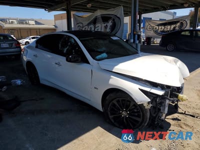 Czwarte zdjęcie samochodu z boku: 2019 INFINITI Q50 3.0T LUXE VIN:JN1EV7AP2KM515902 - miniatura