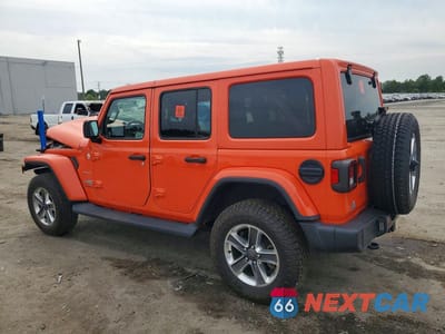 Drugie zdjęcie samochodu z przodu: 2019 JEEP WRANGLER UNLIMITED SAHARA VIN:1C4HJXEN3KW677587 - miniatura