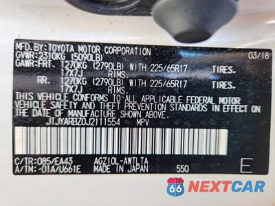 Zdjęcie 14 z 14 samochodu: 2018 LEXUS NX 300 BASE VIN:JTJYARBZ0J2111554 - miniatura