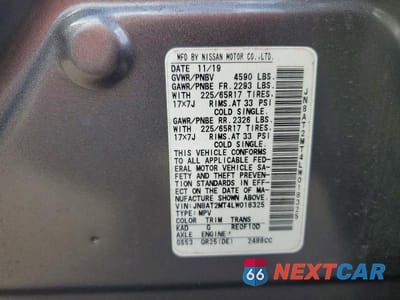 Zdjęcie 13 z 13 samochodu: 2020 NISSAN ROGUE S VIN:JN8AT2MT4LW018325 - miniatura