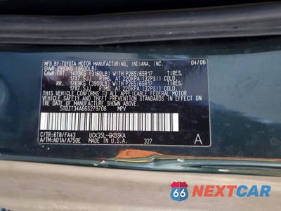 Zdjęcie 13 z 13 samochodu: 2006 TOYOTA SEQUOIA SR5 VIN:5TDZT34A66S279706 - miniatura