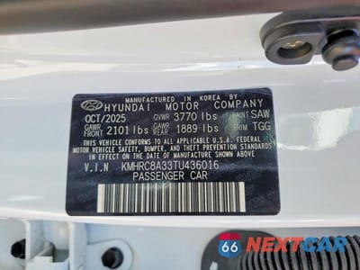 Zdjęcie 13 z 13 samochodu: 2026 HYUNDAI VENUE SEL VIN:KMHRC8A33TU436016 - miniatura