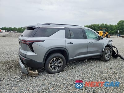 Trzecie zdjęcie samochodu z tyłu: 2025 CHEVROLET TRAVERSE LT VIN:1GNERGRS2SJ240633 - miniatura