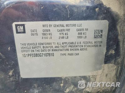 Zdjęcie 12 z 12 samochodu: 2016 CHEVROLET CRUZE LIMITED LT VIN:1G1PF5SB5G7107810 - miniatura
