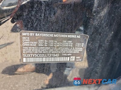Zdjęcie 13 z 13 samochodu: 2020 BMW X3 XDRIVE30I VIN:5UXTY5C02LLT31940 - miniatura