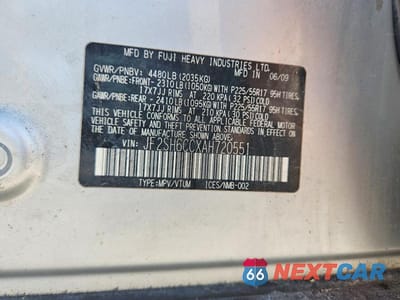 Zdjęcie 13 z 13 samochodu: 2010 SUBARU FORESTER 2.5X PREMIUM VIN:JF2SH6CCXAH720551 - miniatura