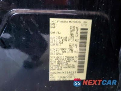 Zdjęcie 13 z 13 samochodu: 2015 NISSAN MURANO SL VIN:5N1AZ2MHXFN214653 - miniatura
