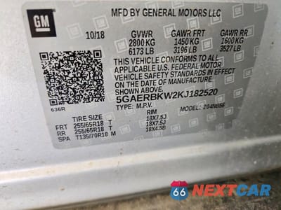 Zdjęcie 14 z 14 samochodu: 2019 BUICK ENCLAVE ESSENCE VIN:5GAERBKW2KJ182520 - miniatura