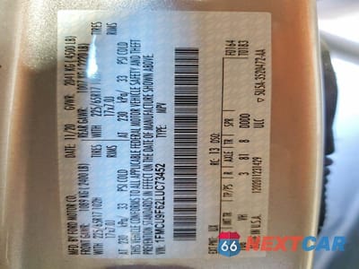 Zdjęcie 13 z 13 samochodu: 2020 FORD ESCAPE S VIN:1FMCU9F62LUC73452 - miniatura