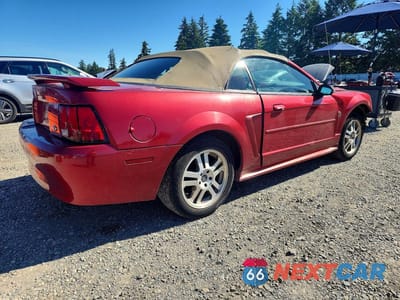Trzecie zdjęcie samochodu z tyłu: 2004 FORD MUSTANG VIN:1FAFP44604F154650 - miniatura