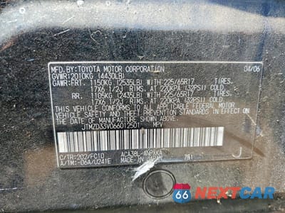 Zdjęcie 12 z 12 samochodu: 2006 TOYOTA RAV4 BASE VIN:JTMZD33V066012501 - miniatura