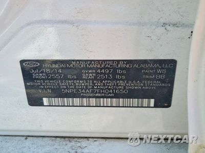 Zdjęcie 12 z 12 samochodu: 2015 HYUNDAI SONATA LIMITED VIN:5NPE34AF7FH041650 - miniatura