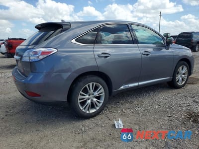 Trzecie zdjęcie samochodu z tyłu: 2012 LEXUS RX 450H VIN:JTJZB1BA9C2408189 - miniatura