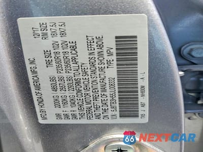 Zdjęcie 13 z 13 samochodu: 2018 ACURA RDX TECHNOLOGY VIN:5J8TB3H55JL008332 - miniatura