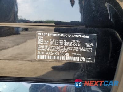 Zdjęcie 12 z 12 samochodu: 2019 BMW X5 XDRIVE40I VIN:5UXCR6C54KLL36649 - miniatura