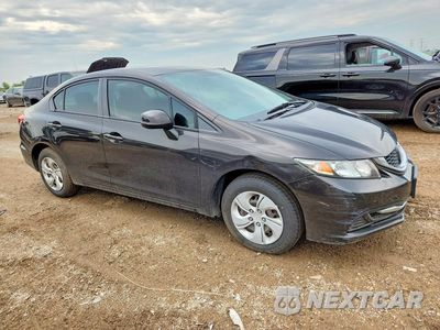 Czwarte zdjęcie samochodu z boku: 2013 HONDA CIVIC LX VIN:19XFB2F53DE071905 - miniatura
