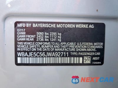 Zdjęcie 12 z 12 samochodu: 2018 BMW 540 I VIN:WBAJE5C56JWA92711 - miniatura