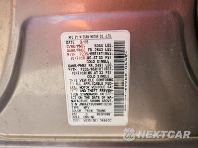 Zdjęcie 13 z 13 samochodu: 2009 NISSAN MURANO S VIN:JN8AZ18U09W013238 - miniatura