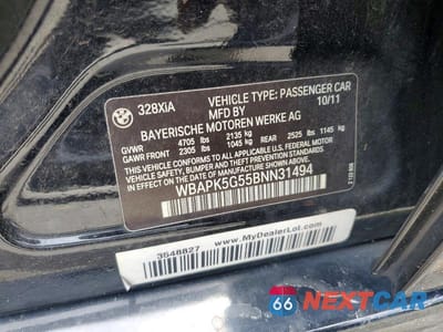 Zdjęcie 12 z 12 samochodu: 2011 BMW 328 XI SULEV VIN:WBAPK5G55BNN31494 - miniatura