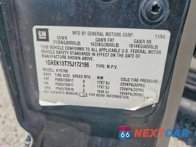 Zdjęcie 12 z 12 samochodu: 2005 GMC YUKON VIN:1GKEK13T75J172186 - miniatura