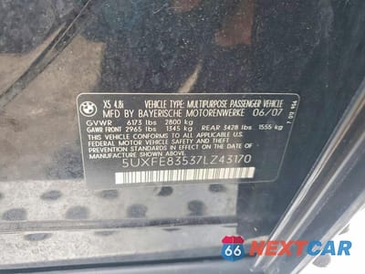 Zdjęcie 13 z 13 samochodu: 2007 BMW X5 4.8I VIN:5UXFE83537LZ43170 - miniatura