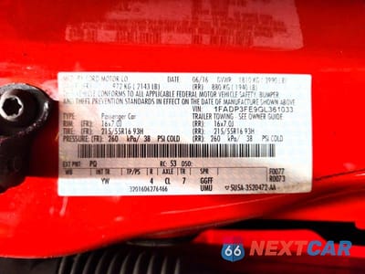 Zdjęcie 13 z 13 samochodu: 2016 FORD FOCUS SE VIN:1FADP3FE9GL361033 - miniatura