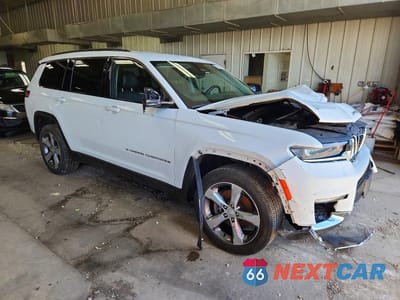 Czwarte zdjęcie samochodu z boku: 2021 JEEP GRAND CHEROKEE L LIMITED VIN:1C4RJKBG5M8132544 - miniatura