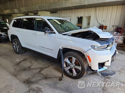 Czwarte zdjęcie samochodu z boku: 2021 JEEP GRAND CHEROKEE L LIMITED VIN:1C4RJKBG5M8132544 - miniatura