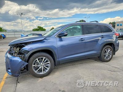2019 TOYOTA HIGHLANDER XLE 5TDJZRFH1KS921591 - główne zdjęcie licytacji z USA - miniatura