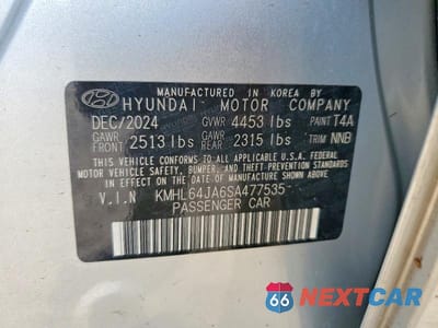 Zdjęcie 12 z 12 samochodu: 2025 HYUNDAI SONATA SEL VIN:KMHL64JA6SA477535 - miniatura