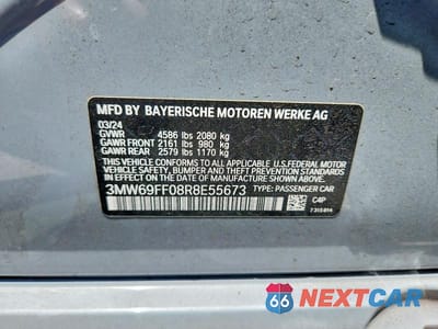Zdjęcie 12 z 12 samochodu: 2024 BMW 330I VIN:3MW69FF08R8E55673 - miniatura